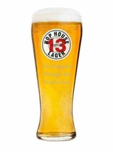 Fathers Day Gift Personalised Hop House 13 Pint Glass Engraved with Your Message - £13.37 GBP