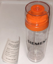 Siemens Healthcare Promotional Vintage Plastic Thermos W/ Care Instructions - £5.34 GBP