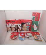 Lot of 9 Christmas Ornament Making Kits POP! Gingerbread Man Santa and more - $9.05