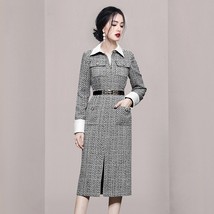 Autumn Winter Woman Long Trench Coat Fashion Korean Office OL Casual Elegant Wom - £99.97 GBP