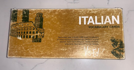 Vintage VIS-ED Italian Vocabulary Cards Language Study Aid - £23.59 GBP