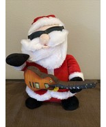 Gemmy Animated Musical Santa Guitar Rockin&#39; Around the Christmas Tree Pl... - $17.76