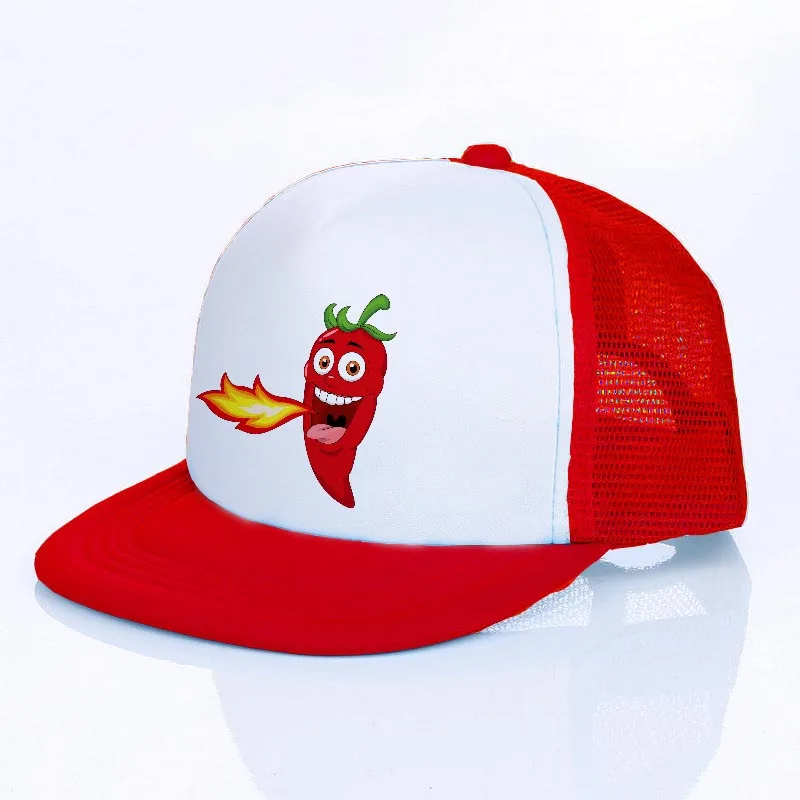 Red Hot Chili Pepper Hip Hop Hat Mexican Food Snapback Cap For Adult Men Woman&#39;s - £12.48 GBP+