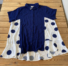 Truth + Style NWOT Women’s Printed And solid woven Tunic size XL Navy X6 - £15.56 GBP