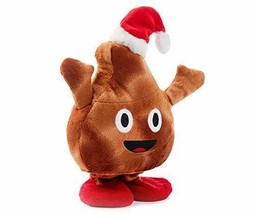 Poop Emoji Singing Dancing Large Poo Face Plush Emoticon - £34.56 GBP