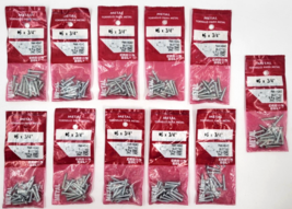 Crown Bolt #6 X 3/4&quot; Slotted Pan Head Metal Screws 16 Pack Silver Lot of 11 - $12.00