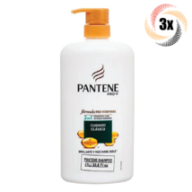 3x Bottles Pantene Pro-V Clasico 2in1 Shampoo &amp; Conditioner | 1L | Fast ... - £35.52 GBP