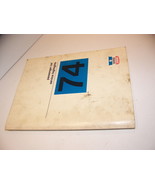 1974 CHRYSLER SERVICE TRAINING PASSENGER CAR SERVICE HIGHLIGHTS DODGE PL... - $30.71 CAD