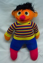 Vintage Sesame Street Ernie 10&quot; Plush Stuffed Animal Toy 1970&#39;s Jim Henson - £15.48 GBP