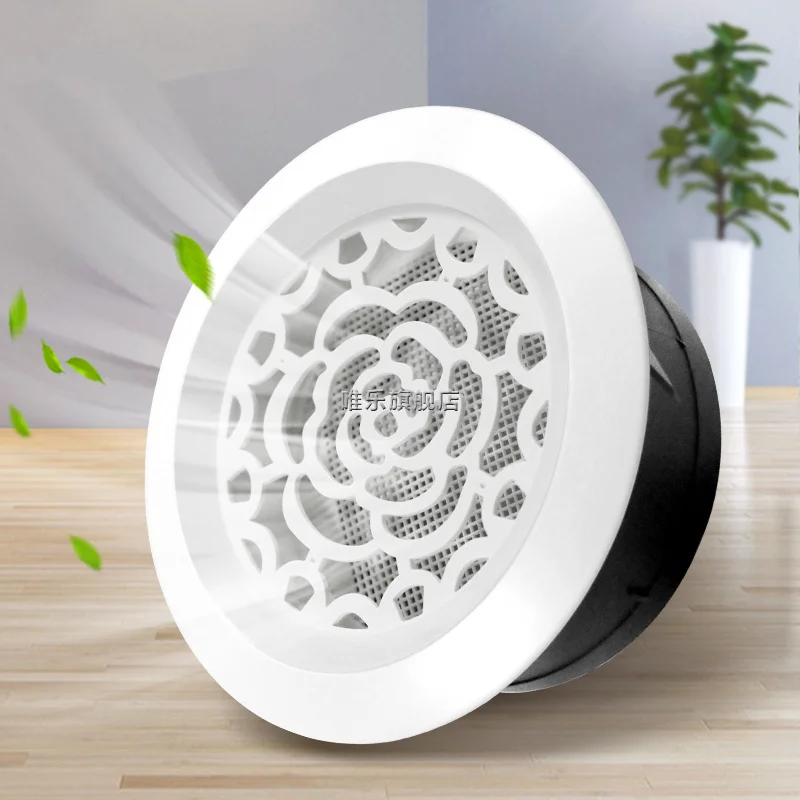 Ntilation cover round ducting ceiling wall hole abs air vent grille louver kitchen bath thumb200