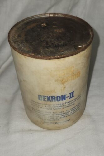 Primary image for Vintage Gulf Dexron-II Fluid Can Transmision 1 Quart Automotive Plastic Metal