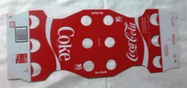 Coca-Cola Paperboard Package for 6 16oz Bottles  No Refill  Unused Flat - £3.50 GBP