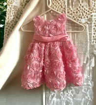 Rare Editions Light Pink Floral Dress Girls 2T  Lined Tulle Special Occa... - £19.78 GBP