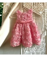 Rare Editions Light Pink Floral Dress Girls 2T  Lined Tulle Special Occa... - £19.83 GBP