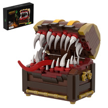 Mimic Chest Model Building Blocks Set Game MOC Bricks Educational Toys Kids Gift - £18.67 GBP