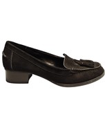Lauren Ralph Lauren Pomona Loafers Womens US 8B Black Leather Tassel Sli... - $39.29