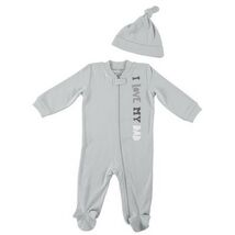 Chickpea Baby Boys I Love My Dad 2-Piece Coverall Set – Gray, Size 3/6 M... - $19.80