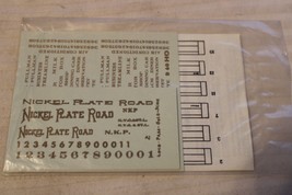 HO Scale Walthers, Nickel Plate Road Passenger Car Decal Set Gold #72600 - $15.00