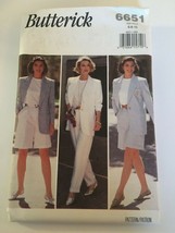 Butterick Sewing Pattern 6651 Misses Jacket, Shorts, Pants &amp; Top Easy UC... - £9.39 GBP