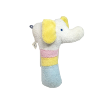 6&quot; Vintage Eden Baby Elephant Terry Cloth Rattle Stuffed Animal Plush Toy Soft - £29.15 GBP