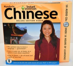 NEW Instant Immersion Mandarin Chinese Deluxe Edition Audio 16-disc CD-ROM set - £7.51 GBP