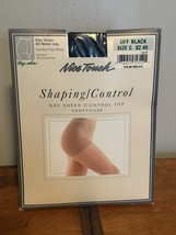 Vintage Sears Nice Touch Shaping/Control Pantyhose Size C Off Black Day ... - $183.77 MXN