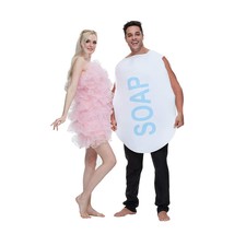 Couples And Loofah Costume Funny Halloween Party Couple Costumes Set - £58.76 GBP