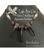 EAGLE BEAR CLAW NECKLACE FAUX RUGGED GRIZZLY TRIBAL INDIAN STYLE - FREE ... - $32.64