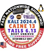 TAILS 6.15 KALI 2024.4 CAINE 13 FORENSIC INVESTIGATIVE TOOLS MULTIBOOT USB - $13.52 CAD+
