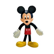 Mickey Mouse Walt Disney World Resort 4 Inch Tall PVC Bendable Figure Vintage - $4.88