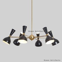 Diabolo Italian Chandelier Style Stilnovo Mid Century 8 Arms Sputnik Ceiling - $394.60