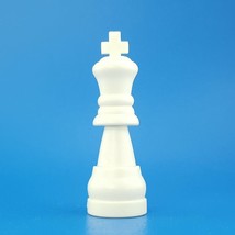 No Stress Chess White King Staunton Replacement Game Piece 2010 Hollow Plastic - $2.96