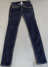True Religion Julie Big T Jeans Dark Wash Denim Button Pockets Women&#39;s S... - $29.70