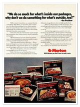 Morton Frozen Foods Package Redesign Vintage 1972 Full-Page Magazine Ad - $9.70