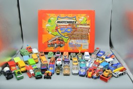 Matchbox Diecast Lot of 48 + Carry Case Corvette Dodge Viper Mercedes VW... - $82.05