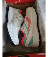 Saucony Women&#39;s Cohesion 13 Running Athletic Shoes White Mint Coral Size 9 - $95.00 CAD