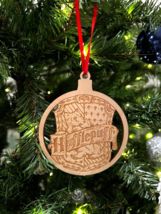 Hufflepuff School Wooden Christmas ornament, New Year Snowball, Holiday ... - £7.32 GBP