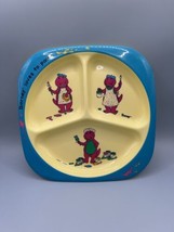 Vintage Barney Plate Barney Loves To Paint 1992  - £7.66 GBP