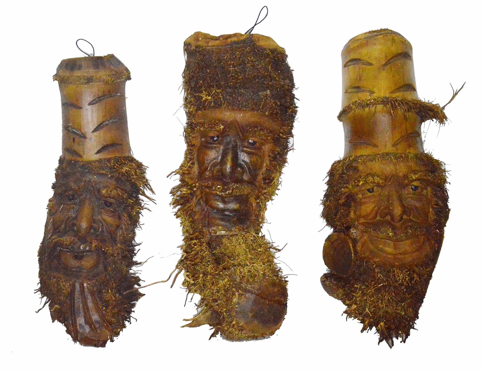 Primary image for Huge 20" Tree Spirit Mask Bamboo Root Tiki Bar Deco Hand Crafted Sculpture Afric