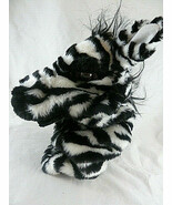 Folkmanis Hand Puppet Zebra Stuffed Plush Toy Puppets Toy 13 inch - $24.40 CAD