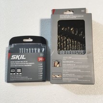 SKIL Gold Oxide HSS Drill Bit Set + Carbide Tipped Rotary Masonry Drill Bit Set￼ - $50.54