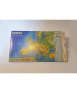 Vintage 1988 Europe Road Distance Index Map &amp; Year Calendar 1583-4915 du... - £28.09 GBP