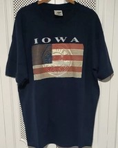 Police Iowa 3-D Des Moines Short Sleeve T-shirt Size L Navy - $211.47 MXN