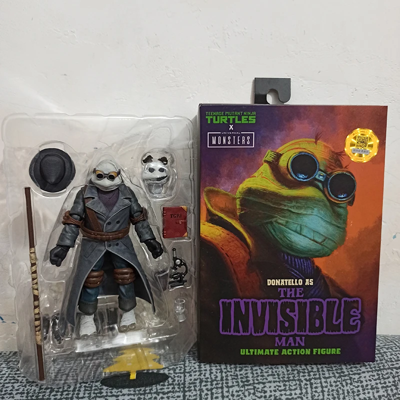 Anime Game Neca Teenage Mutant Ninja Turtles Invisible Man Donatello Action - £31.88 GBP+