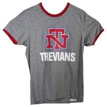 New Trier High School Trevians Tee Shirt Mens Size Large Gray Red - £14.92 GBP