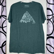 Eddie Bauer Breathe Fresh Mountain Air short sleeve graphic shirts, size medium - $10.78