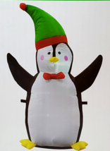 Penguin Christmas Inflatable Decoration light up Blow Up Yard Garden 3ft - £18.19 GBP