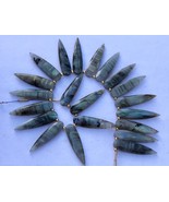 Natural, 20 piece faceted labradorite pear briolette gemstone beads, 8 x... - £58.98 GBP