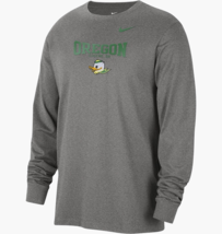 Nike Men&#39;s medium oregon ducks long sleeve mascot logo tee/T-shirt FTBL - $23.74