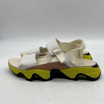 Sorel Kinetic Impact II Womens White Leather Hook &amp; Loop Slingback Sandals Sz 6 - £31.64 GBP